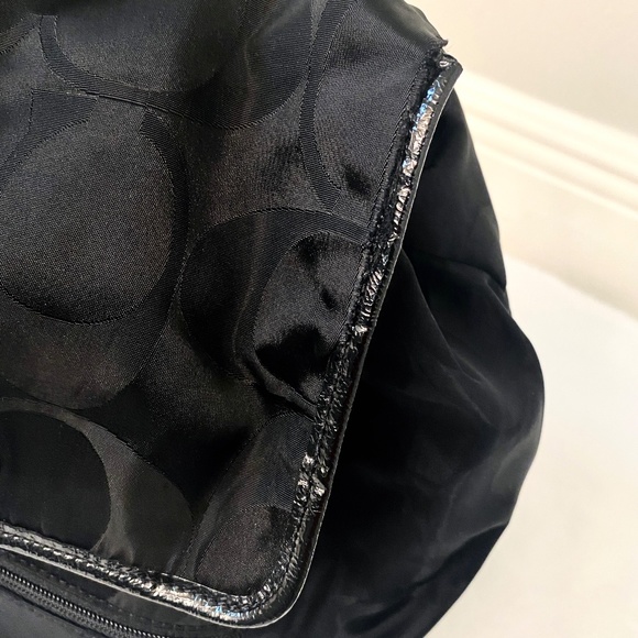 COACH Black Large Signature Backpack main image 4